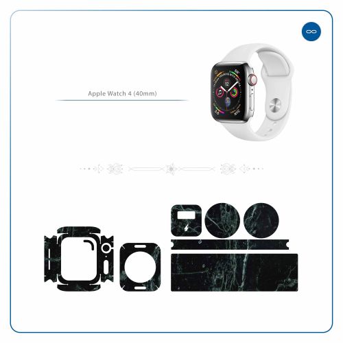 Apple_Watch 4 (40mm)_Graphite_Green_Marble_2